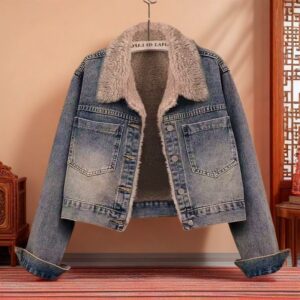 Women's Retro Short Loose Casual All-Match Denim Jacket